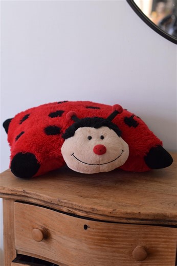 Pillow Pets Ms. Lady Bug 18 X 20 Plush Stuffed Animal Pillow 2010 Red Black - Etsy