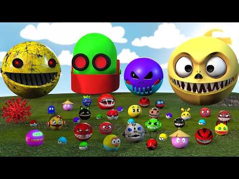 LIVE Pacman Robot vs Pacman Covid 19 in new adventure Best Adventure