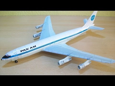 Panam Boeing 707 Papercraft
