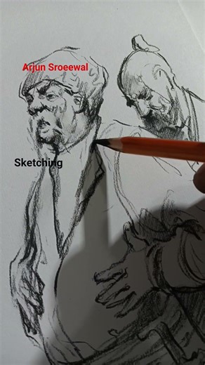 sketching with me ,❤️