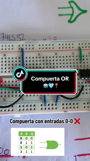 Compuerta OR: Aprendiendo con Protoboard y LEDs