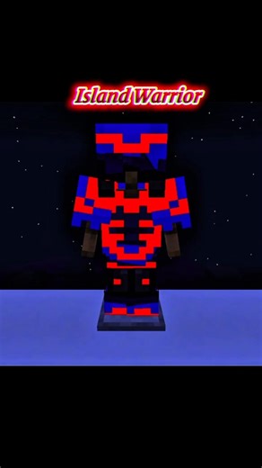 Island Warrior 🏝️⚔️ | Red & Blue Minecraft Armor Trim Combo | Powerful PvP Look