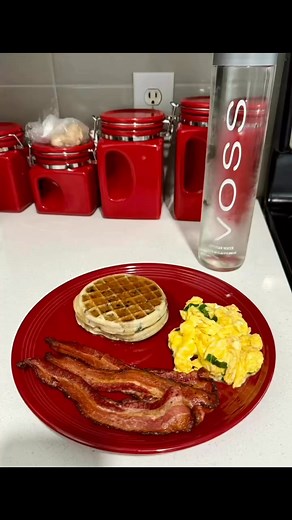 It’s A Great Saturday Morning Already •  ‍♂️ ️ • Maple Flavored Bacon, Scrambled Eggs w/ Spinach & Blueberry Waffles w/ Syrup. • God, once again pouring out His unexpected blessings in my life. God is so…. Good! • I do not own copyrights to this music! | Isaac Ikey Williams | Facebook