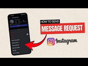 How to send message request on Instagram?