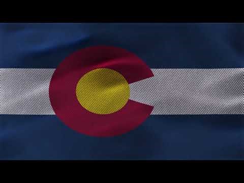 Colorado Flag Waving | 4K Ultra HD | 5 Minutes ( No Copyright )