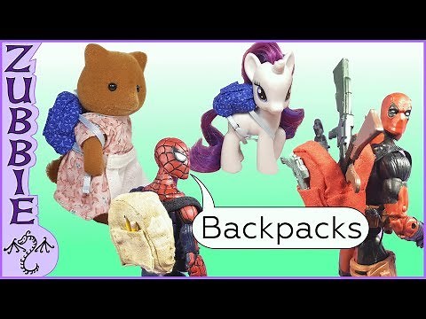 How to Make Miniature Backpack for Action Figures & Other Toys, DIY Backpack 1:12 Scale & 1:18 Scale
