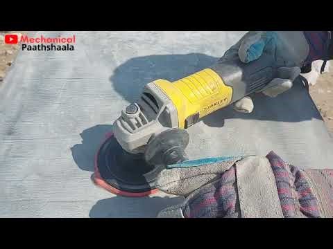 backing Pad with sanding disc || buffing || angle grinder with sanding pad ||
