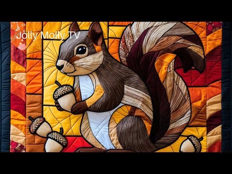 Quilt Series #58 - Fall Stained Glass Quilt Ideas