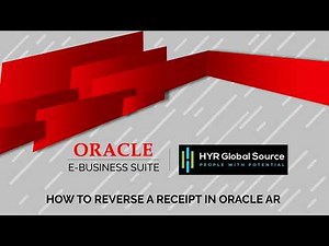 Oracle EBS - How to Reverse a Receipt in Oracle AR