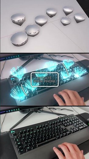Holographic Keyboard FX - Blender + AE Magic