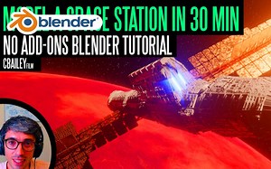 超酷！使用Blender在30分钟内制作一个宇宙空间站！