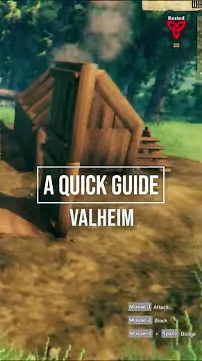 How to Build Roofs in Valheim #shorts