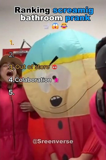 Ranking screamig bathroom prank🚽😱😂