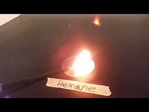 Methanol, Acetone, Hexane, Cyclohexanol, and Toluene combustion reactions