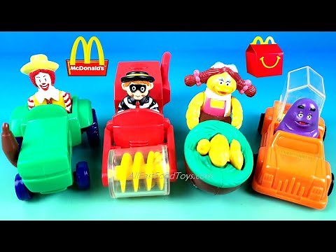 McFARM RONALD McDONALD'S HAPPY MEAL TOYS FULL SET 4 RARE COLLECTION MC FARM FRIENDS 1995 EUROPE