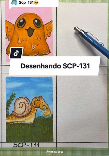 Respondendo a @肉包.— SCP-131 com tinta guache 💛❤️💛❤️ #art #drawing #scp #scpfoundation
