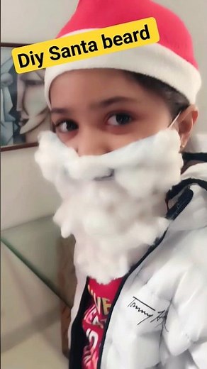 #diy #christmas How To Make santa beard at home #shorts #shortvideo #santa #viral 🌲🌲🌲