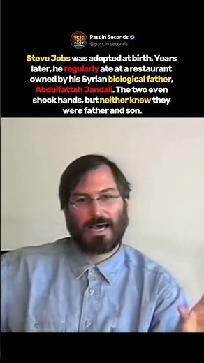 Steve Jobs Once Met His Father Without Knowing It
