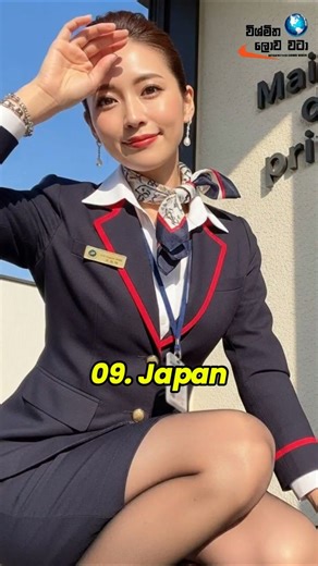 Top 10 Countries Most Beautiful Air Hostess Dresses #AirHostess #Top10 #AirlineUniform
