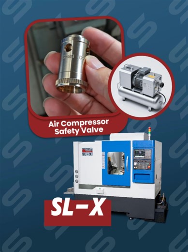 How to Machine Air Compressor Safety Valve Part on SL-X CNC Lathe with Servo Turret, Y-Axis Drilling & Engraving? #cnc #cnclathe #cncmachining #metalworking #usamanufacturing #smartlathe