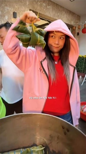 My Tam shows off her culinary skills by wrapping traditional Tet cakes #mytam #entertainment #tet...