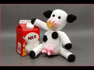 How to Crochet Tutorial: Cow Amigurumi by YARNutopia
