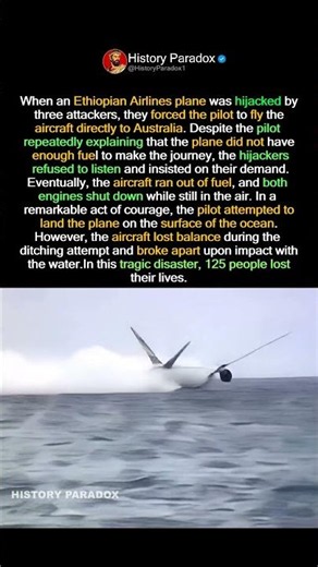 This Plane Ran Out of Fuel Over the Ocean 🌊✈️