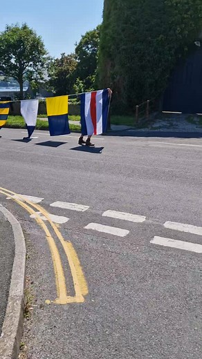 Flag bunting, all ready for the regatta! Multiple available £100 each #BogeyKnights #ForSale #Reduce #Reuse #Recycle | Bogey Knights