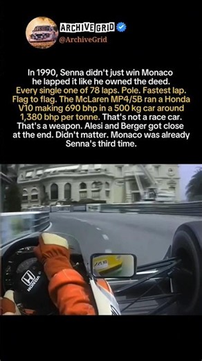 How Senna Destroyed Monaco in 1990