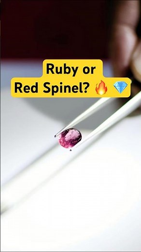 Ruby or Red Spinel? 🔥 Can you tell the difference?