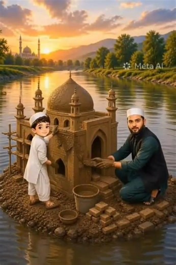 🕌Making a ❤️ Clay Mosque Step by Step | DIY Mosque( #youtubeshorts #viralvideo