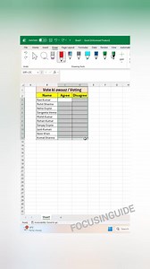 Excel Ka Hidden Shortcut 😱 | 5 Second Me Data Pro Ban Jao #ExcelTips #ExcelShorts #ExcelTricks #ExcelLearning #MSExcel #OfficeTips #DataSkills #ExcelHindi #focusinguide #ViralExcel | Focusinguide