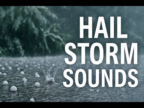 1 Hour of Hail Storm Sounds | Powerful Rain & Ice for Deep Sleep & Focus