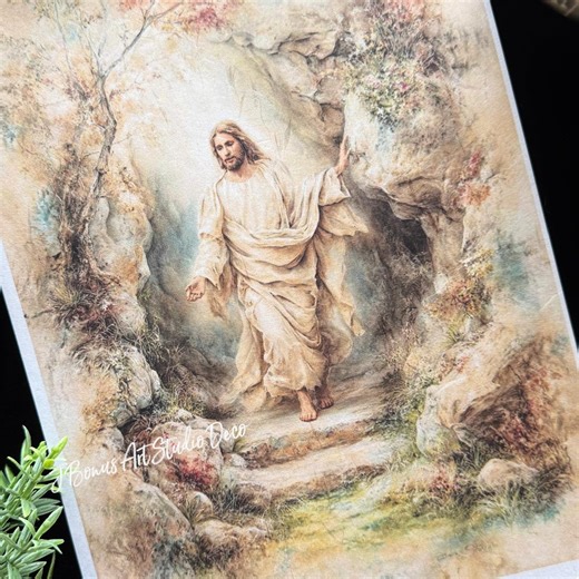Decoupage A4 Rice Paper, Resurrection of Christ, Small Crafts, Junk Journal, 888 - Etsy