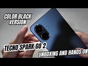 TECNO SPARK GO 2 COLOR BLACK UNBOXING AND HANDS ON