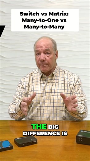 HDMI switch? HDMI matrix? What's the difference, and when do you use each? A simple explanation on how they work and the best uses for each device. One to many vs many to many is the key. #HDMI #TechTips #Gadgets #HomeTheater #TechExplained | Orei