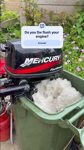 Mercury 5hp 4 Stroke Outboard Fresh Water Flush After Salt Water Running