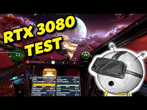 Star Wars Squadrons in VR - RTX 3080 + Ryzen 5600X Performance Test (Valve Index Gameplay)
