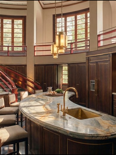 "The Grand Deco Rotunda" Grand Art Deco Kitchen meets European Classic...