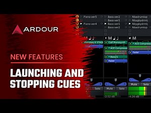 Ardour 7: Launching And Stopping Clips And Cues