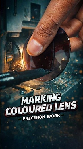 How To Marking On Coloured Lens | Precision Lens Marking Process