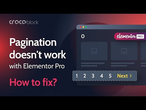 Pagination Is Not Working: Elementor Pro Archive Products Returns a 0 | TroubleShoot