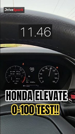 Honda Elevate 0-100 km/h Test
