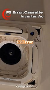 Blue Star cassette Ac F2 Error solution . . . . . . . . . #actechnician😎‼️ #airconditioner #trendingreels | Shoaib Ac Technician