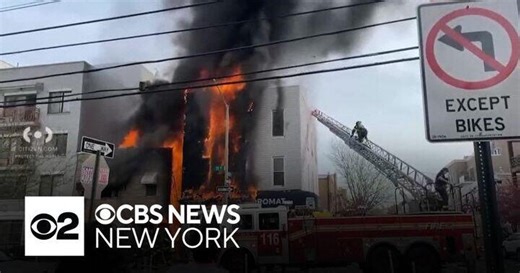 Fire in Queens sends four people, including three firefighters, to hospital