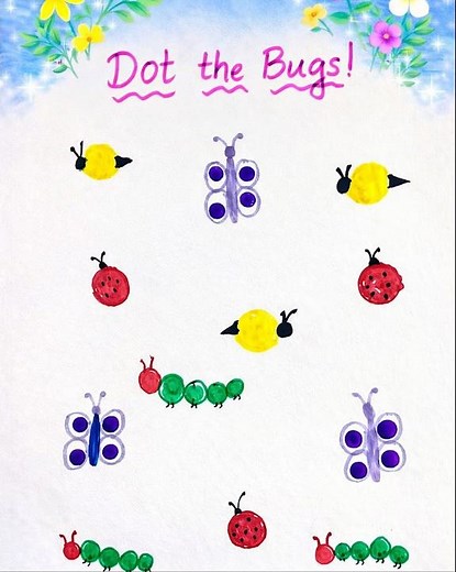 Spring Themed Learning Journal🌸| Dot the bugs🐞#spring #bug ‪@CraftswithToddler‬