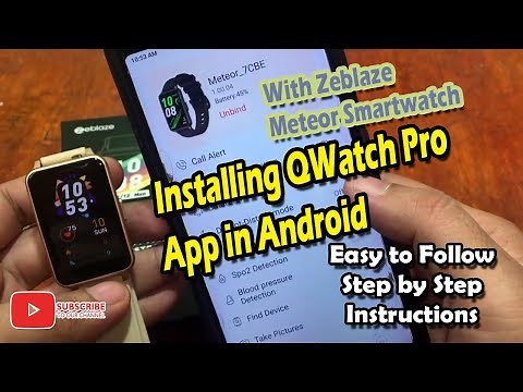 How to Pair QWatch Pro Support App in Android Smartphone