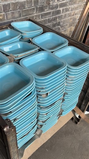 Fiesta Dinnerware on Instagram: "The best gifts aren’t actually made in Santa’s workshop... They are made right here at our factory in Newell, West Virginia! 🇺🇸 Shop American-made gifts on www.fiestafactorydirect.com."