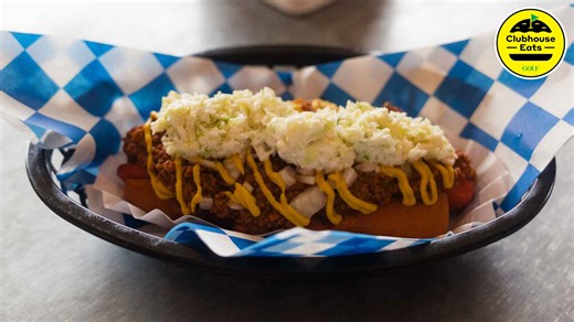 This course's hot dog is a Fourth of July classic, done Carolina-style