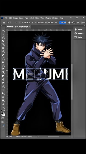 Text stroke Effect!! #photoshop #graphicdesign #learnphotoshop #adobephotoshop #photoshoptips